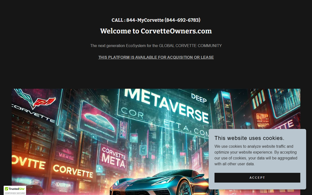 833vetteparts.com screenshot