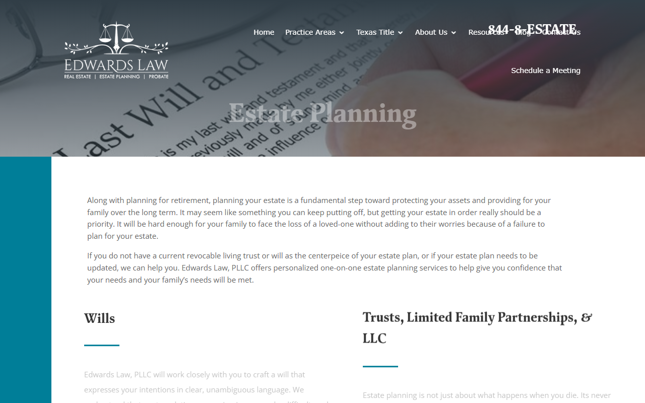 8444mywill.com screenshot