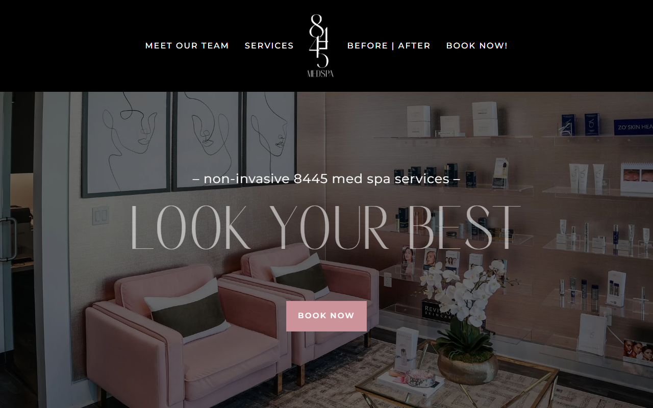 8445medspa.com screenshot