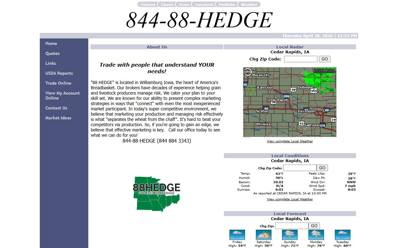 84488hedge.com screenshot