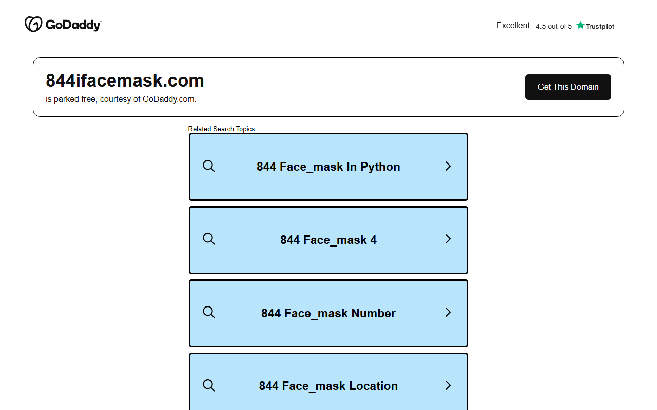 844ifacemask.com screenshot