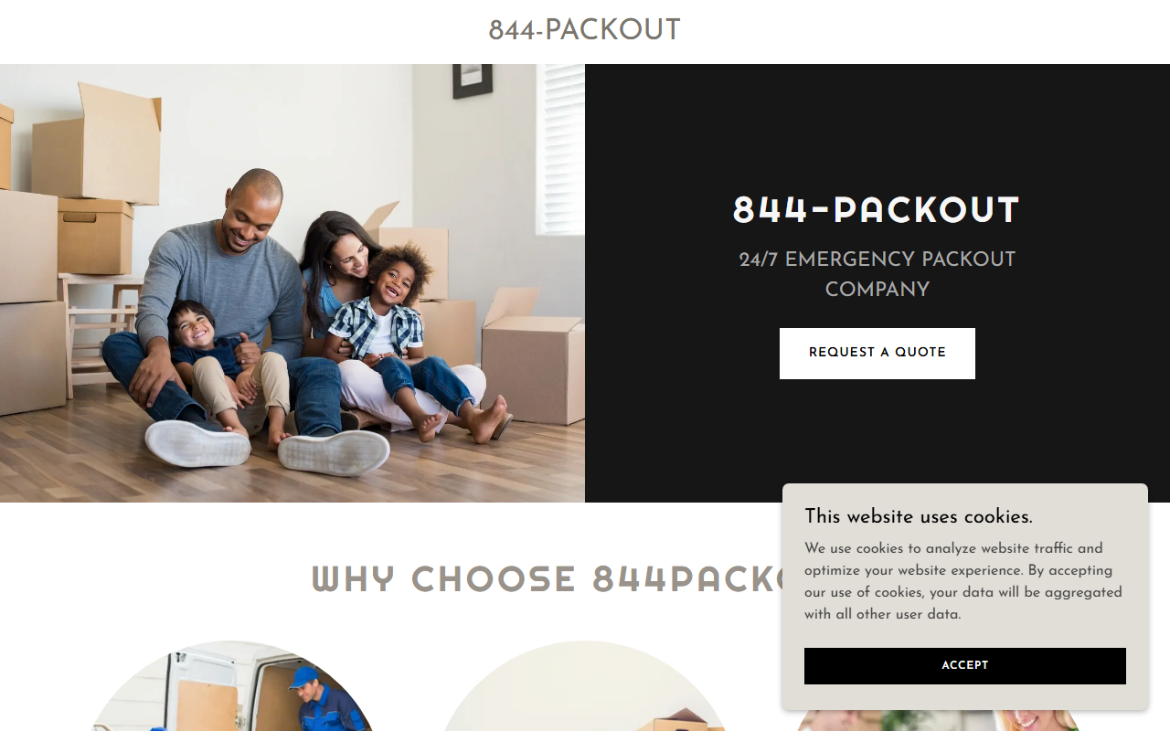 844packout.com screenshot