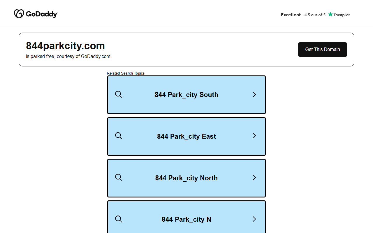 844parkcity.com screenshot