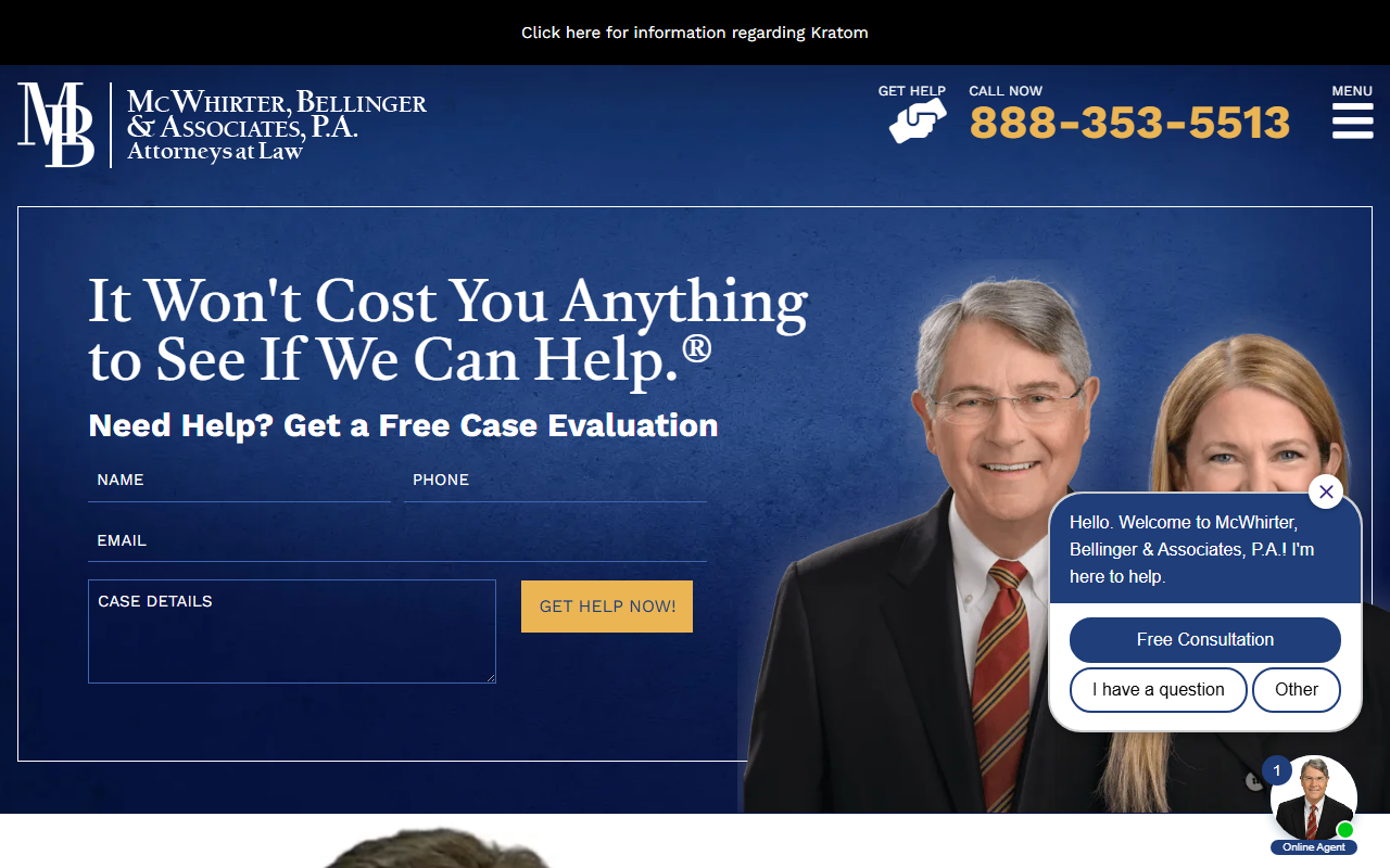 855-lawfirm.com screenshot