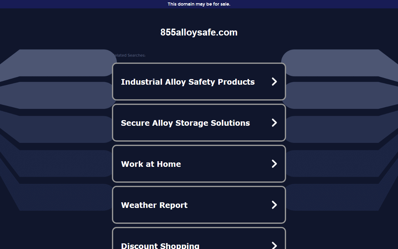 855alloysafe.com screenshot