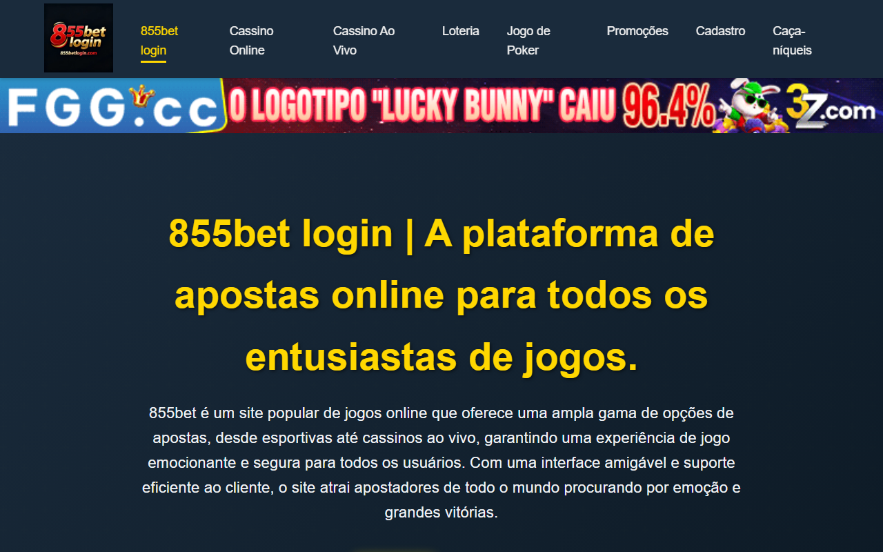 855betlogin.com screenshot