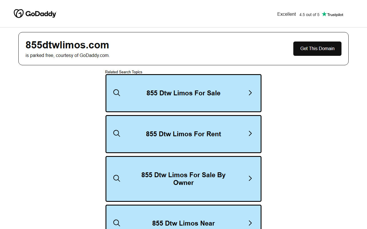 855dtwlimos.com screenshot