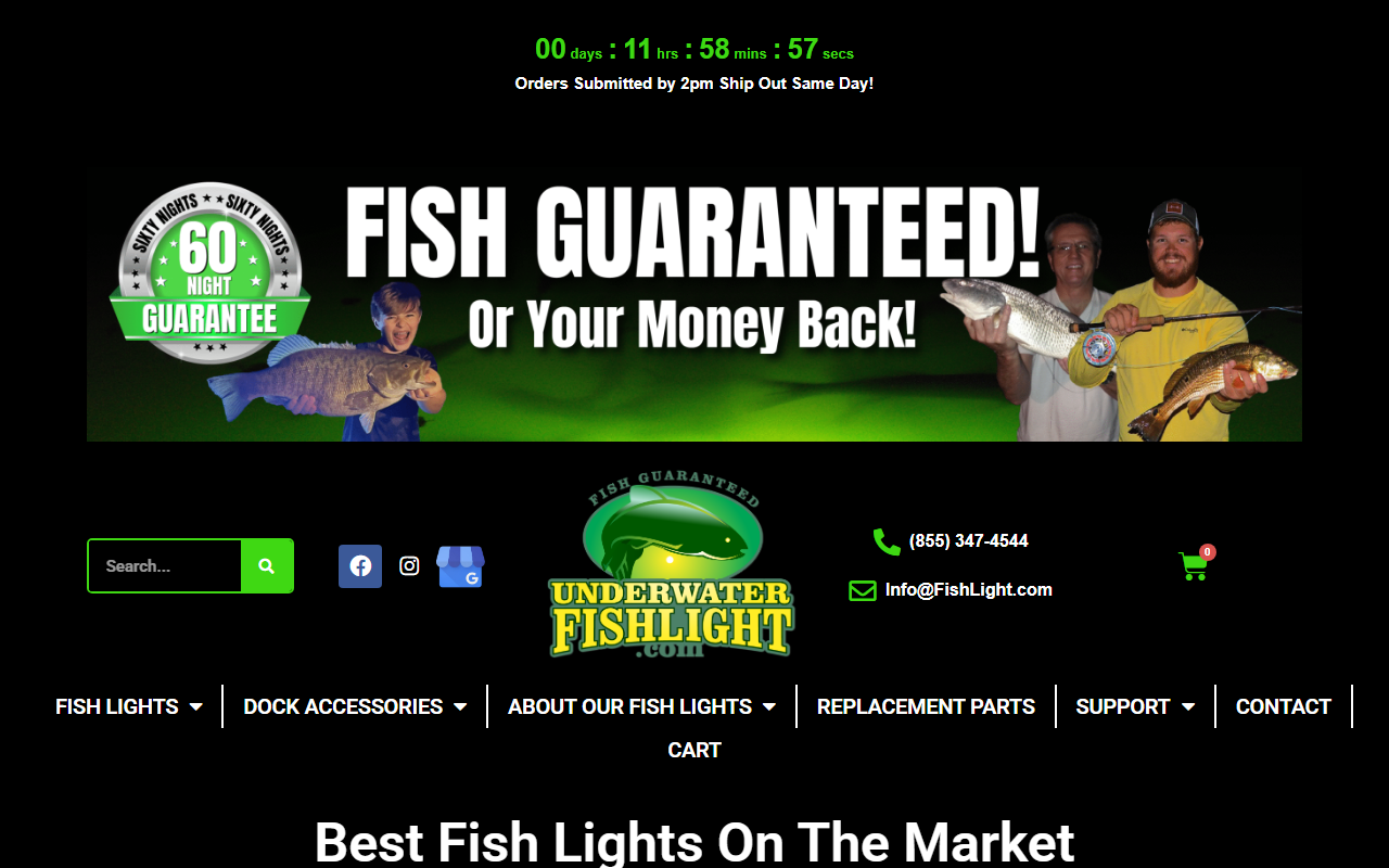 855fishlight.com screenshot