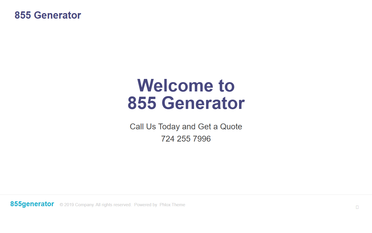 855generator.com screenshot