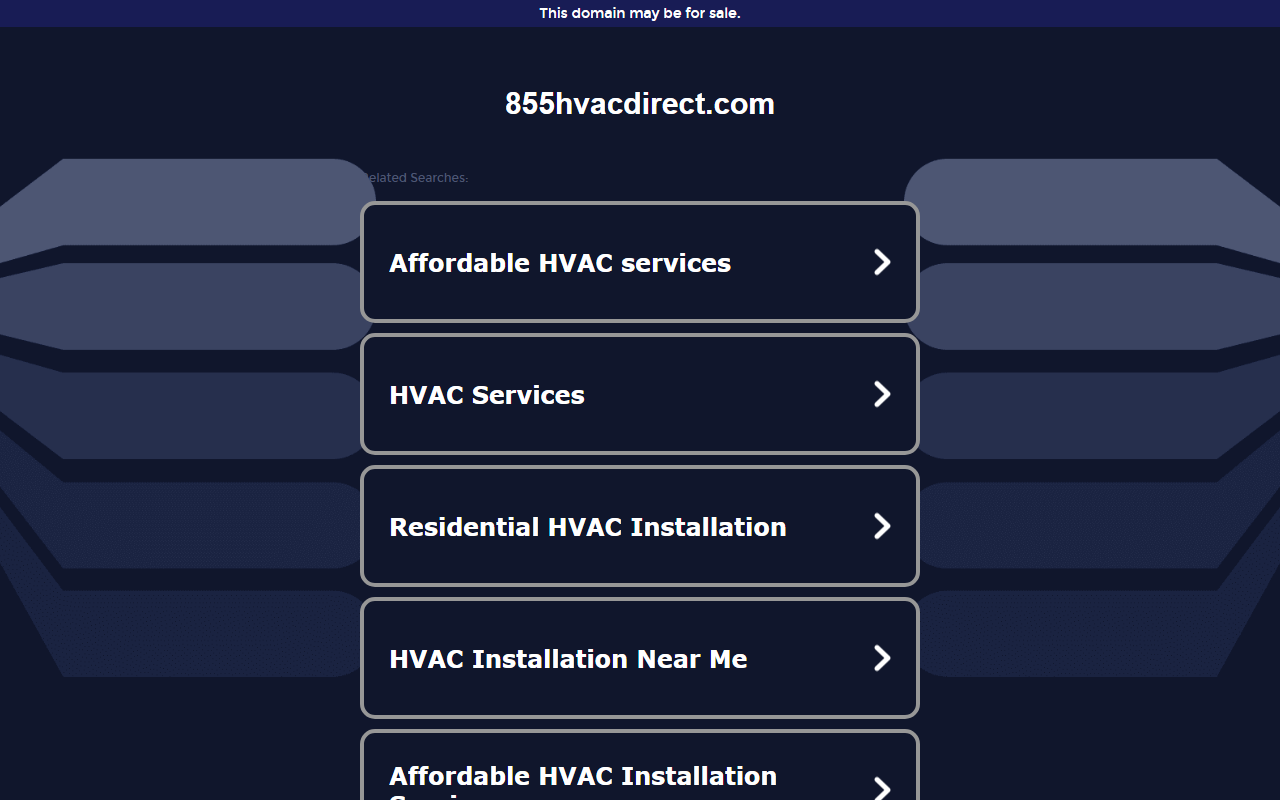855hvacdirect.com screenshot