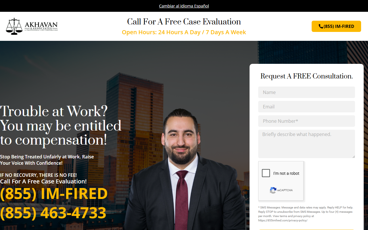 855imfired.com screenshot