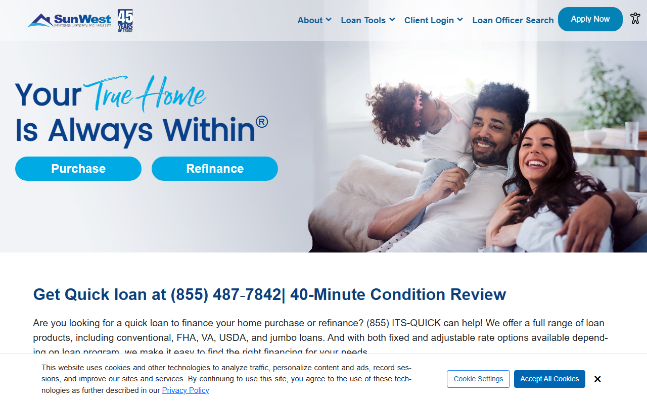 855itsquick.com screenshot