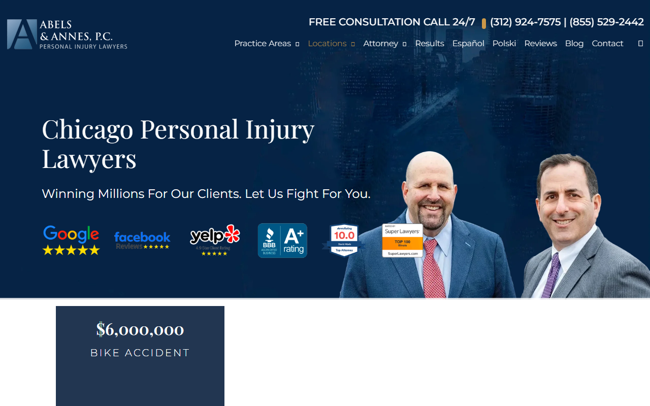 855lawchicago.com screenshot