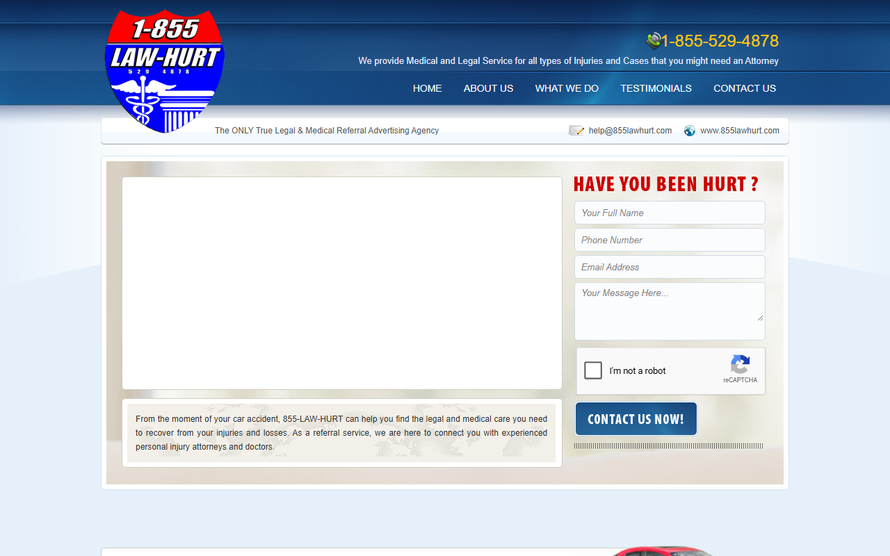 855lawhurt.com screenshot
