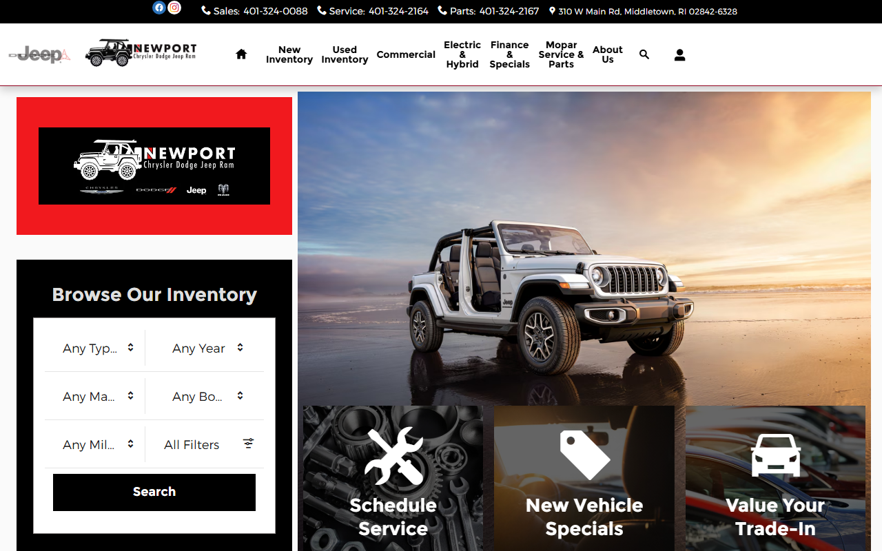 855newport.com screenshot
