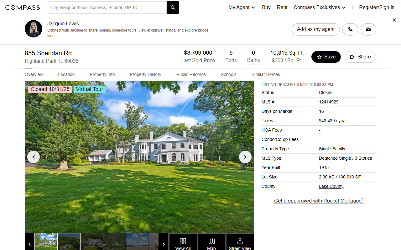 855sheridanroad.com screenshot