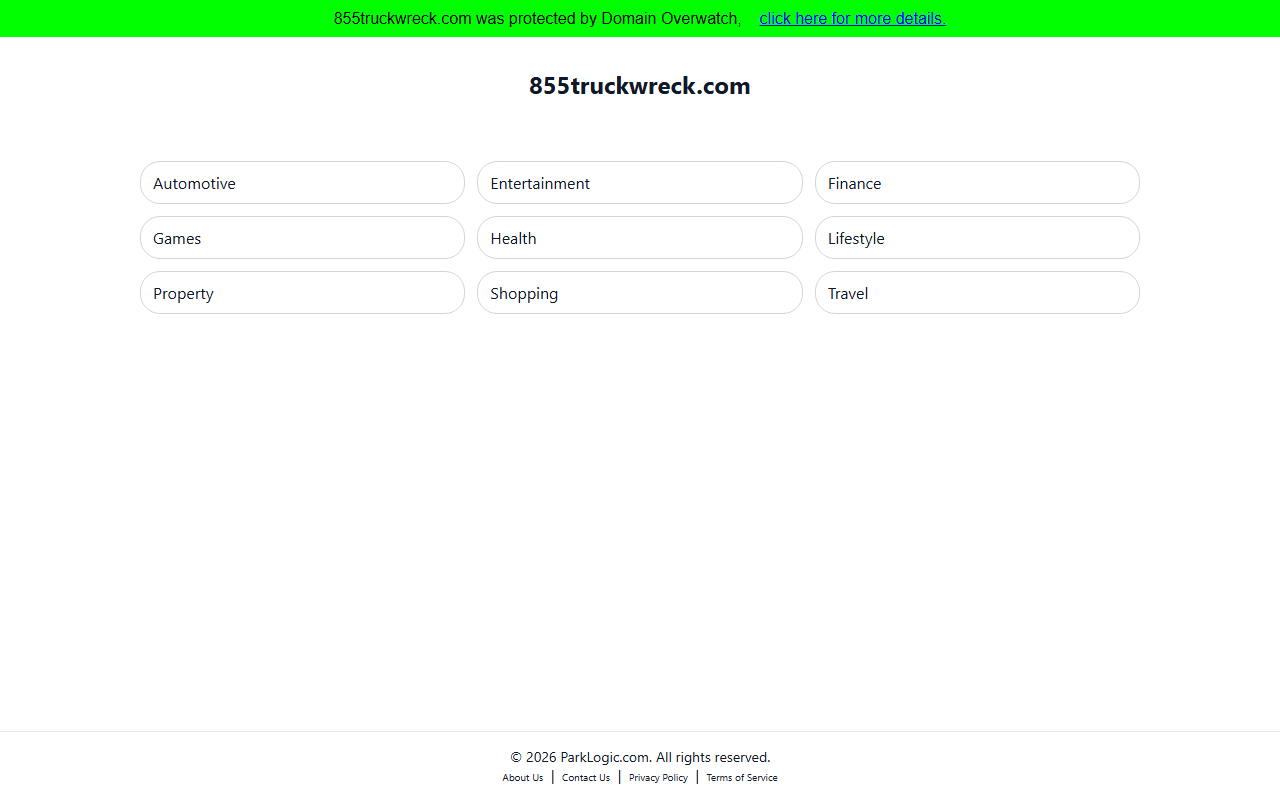 855truckwreck.com screenshot