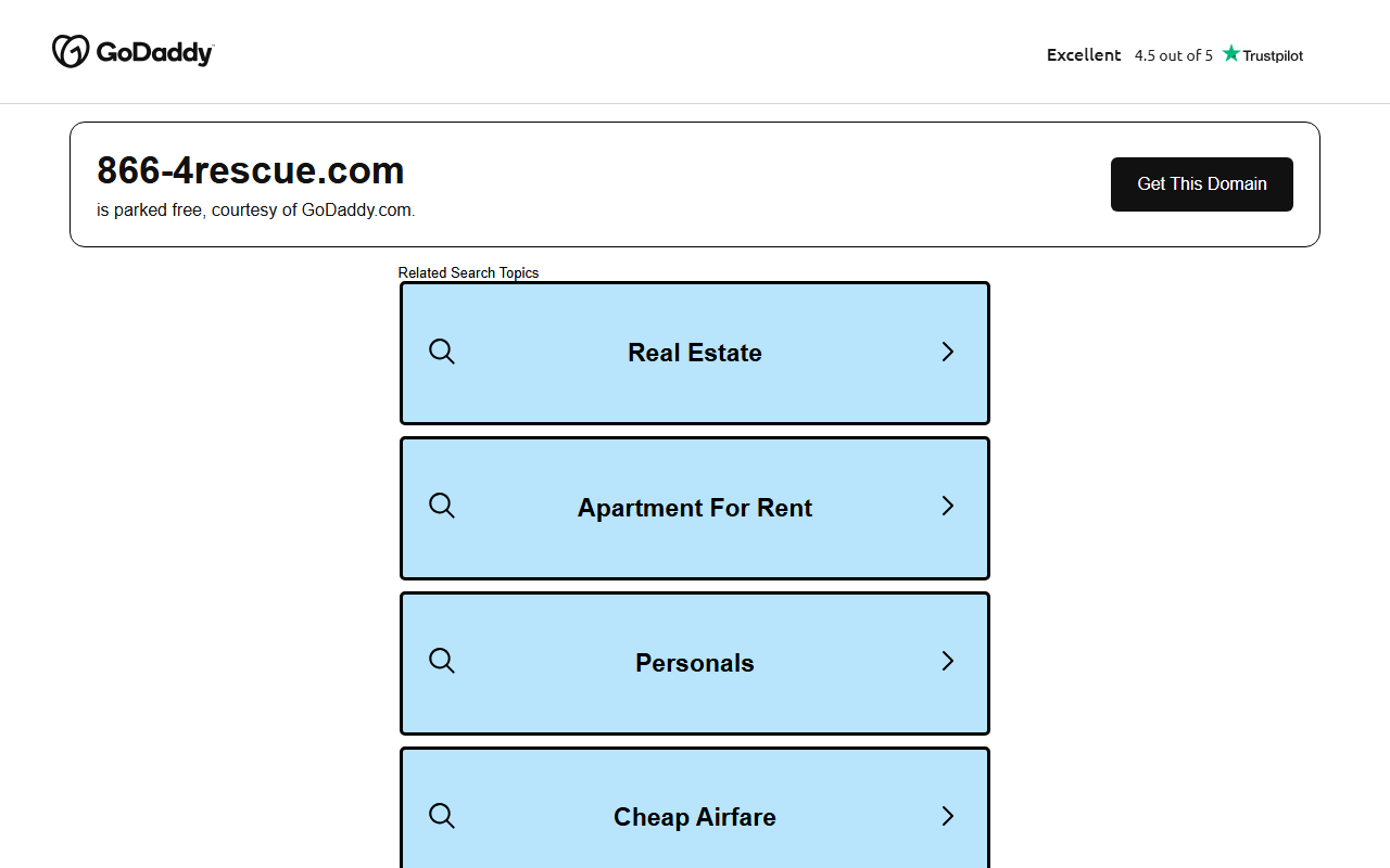 866-4rescue.com screenshot