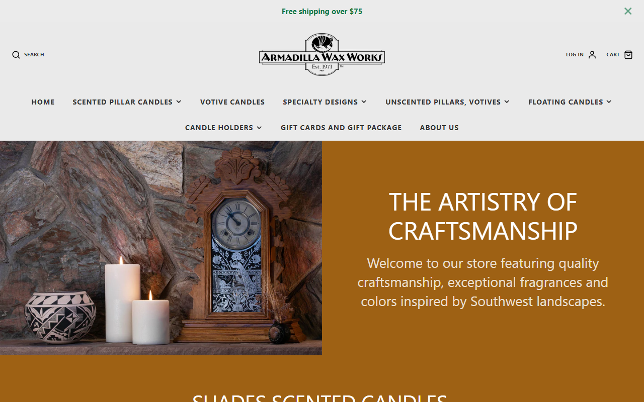 866-candles.com screenshot