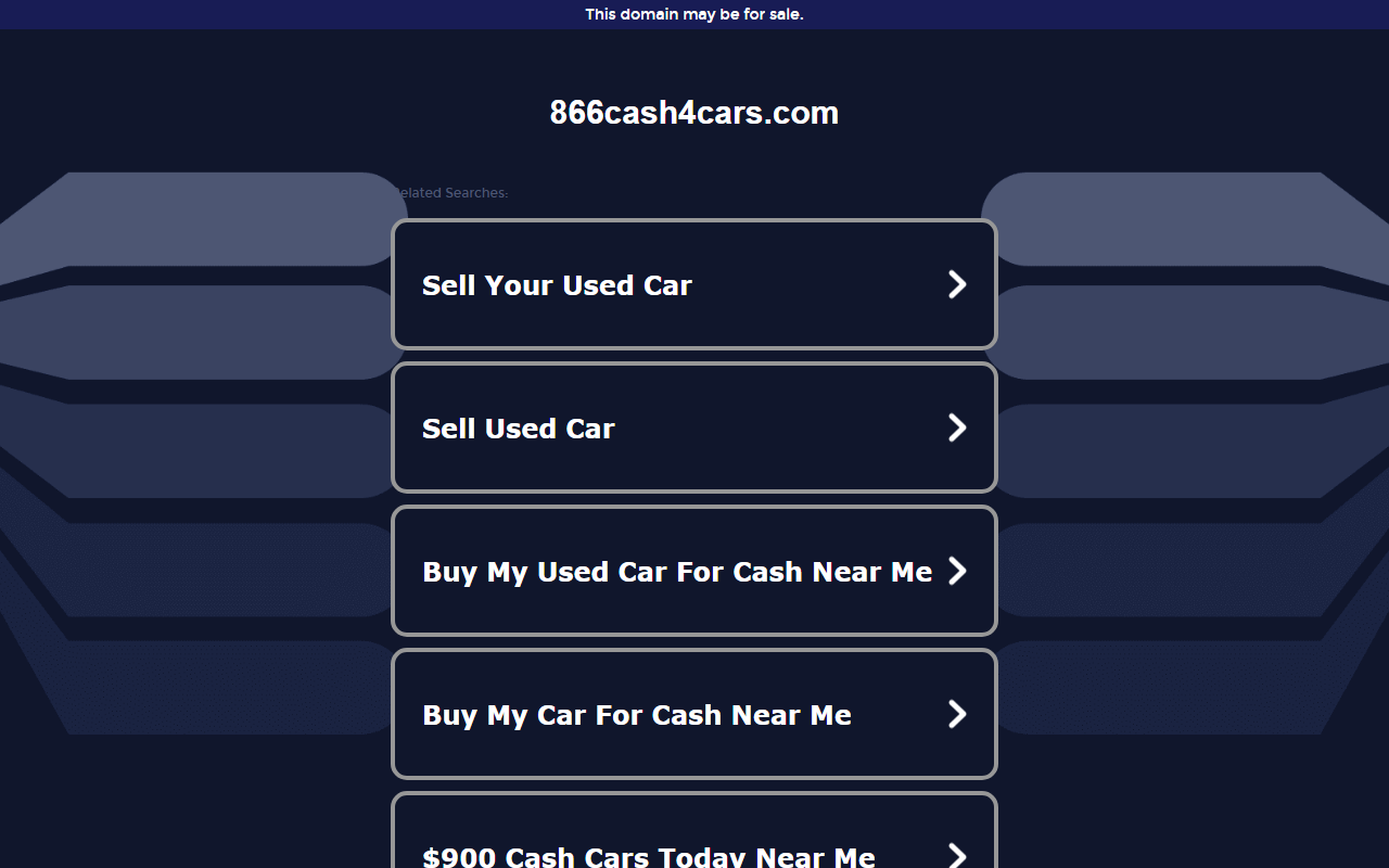 866cash4cars.com screenshot
