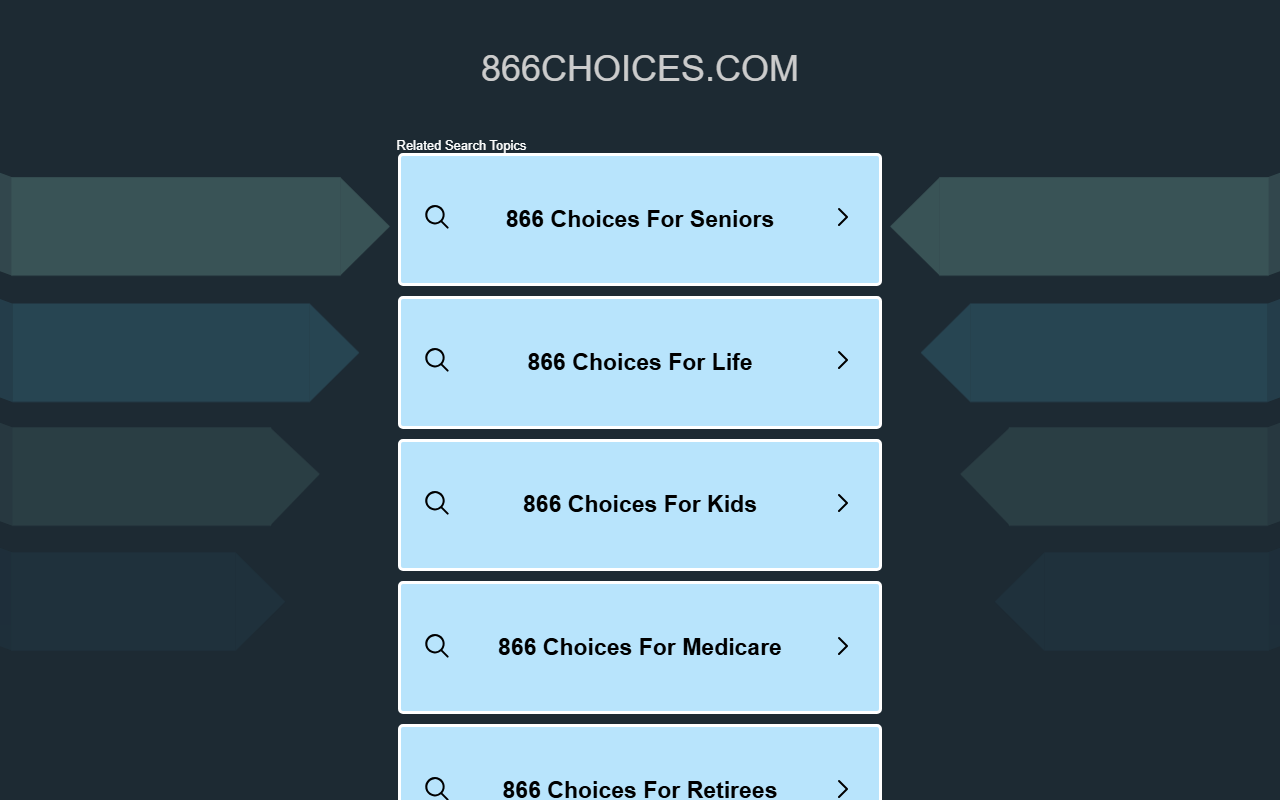 866choices.com screenshot