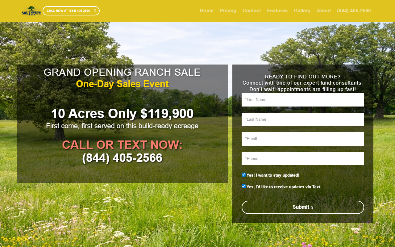 866landdeal.com screenshot