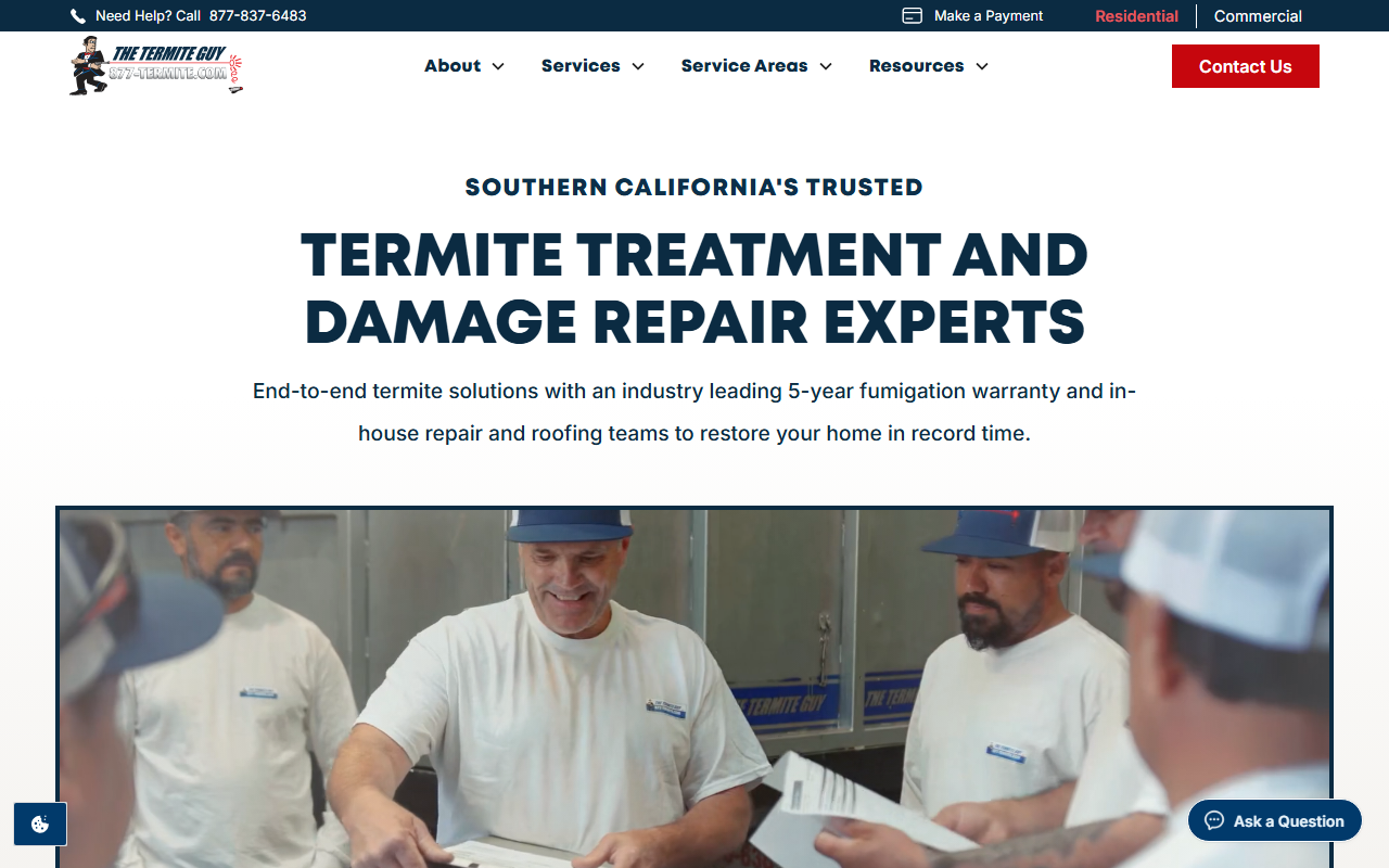 877-termite.com screenshot