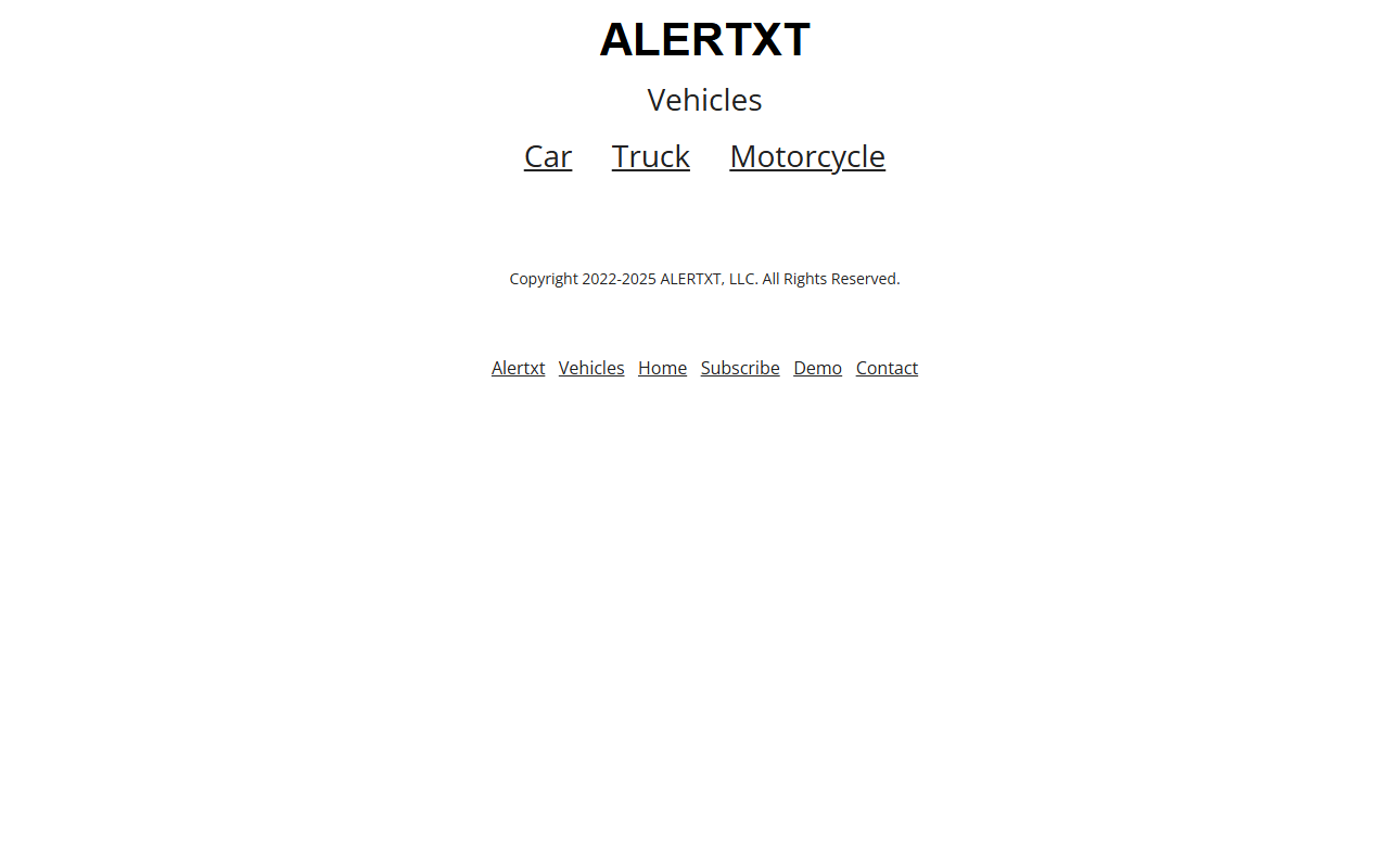 877alertxt.com screenshot