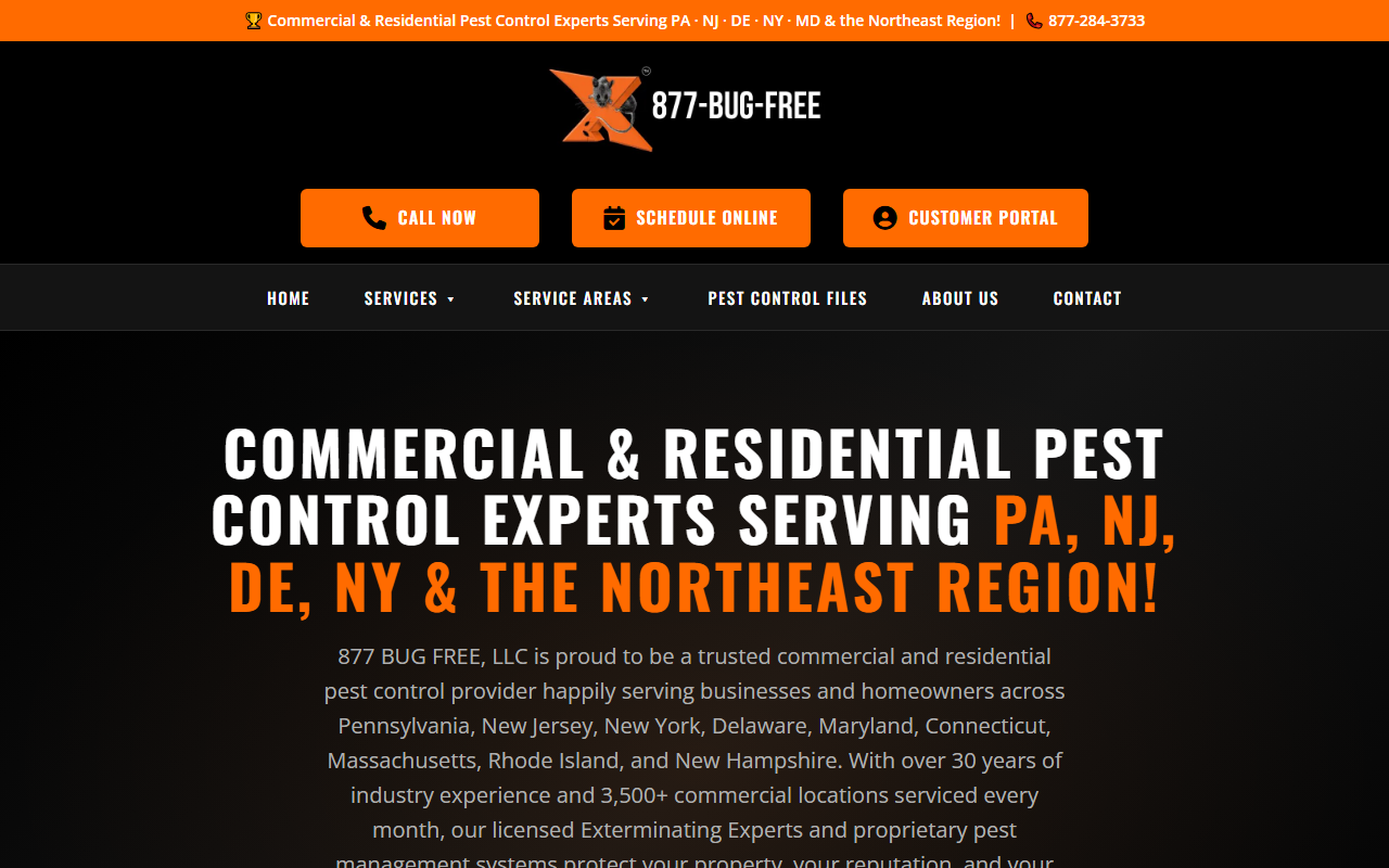 877bugfree.com screenshot