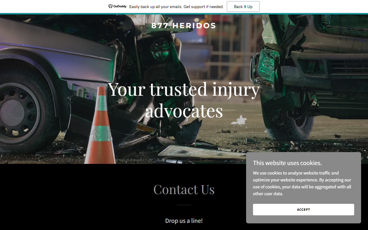 877heridos.com screenshot