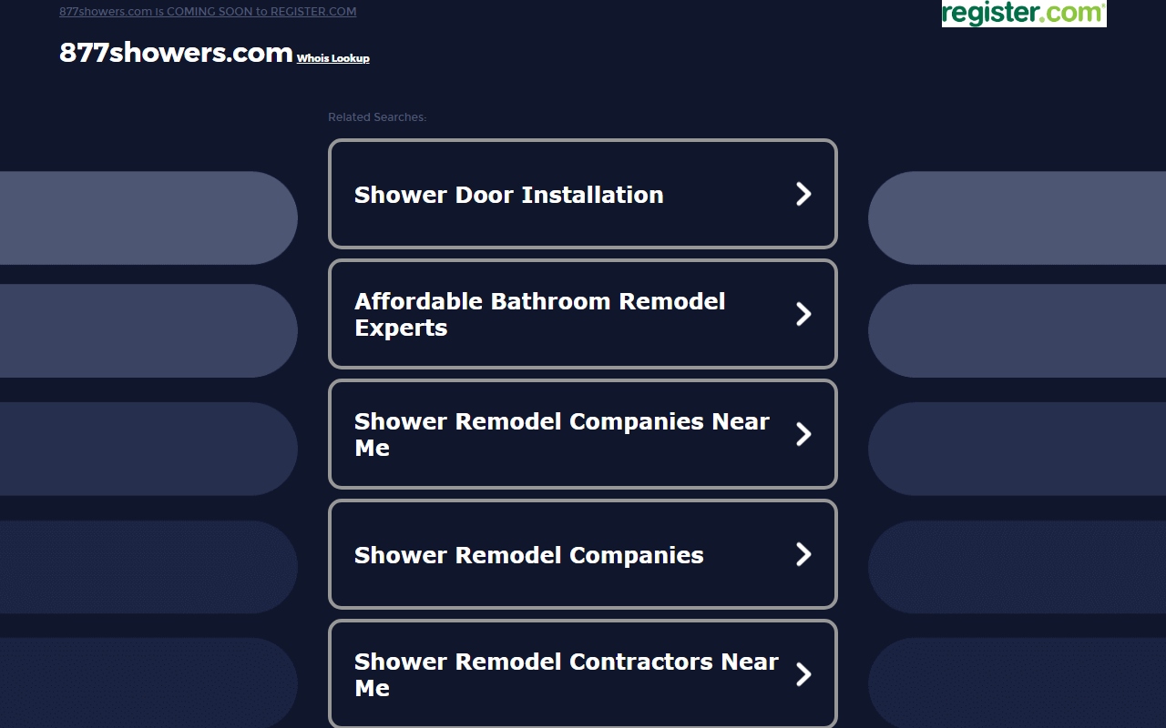 877showers.com screenshot