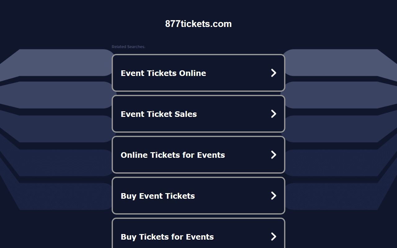 877tickets.com screenshot