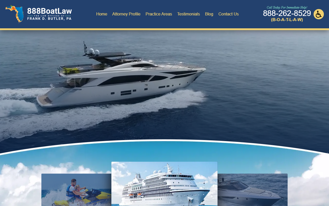 888-boatlaw.com screenshot