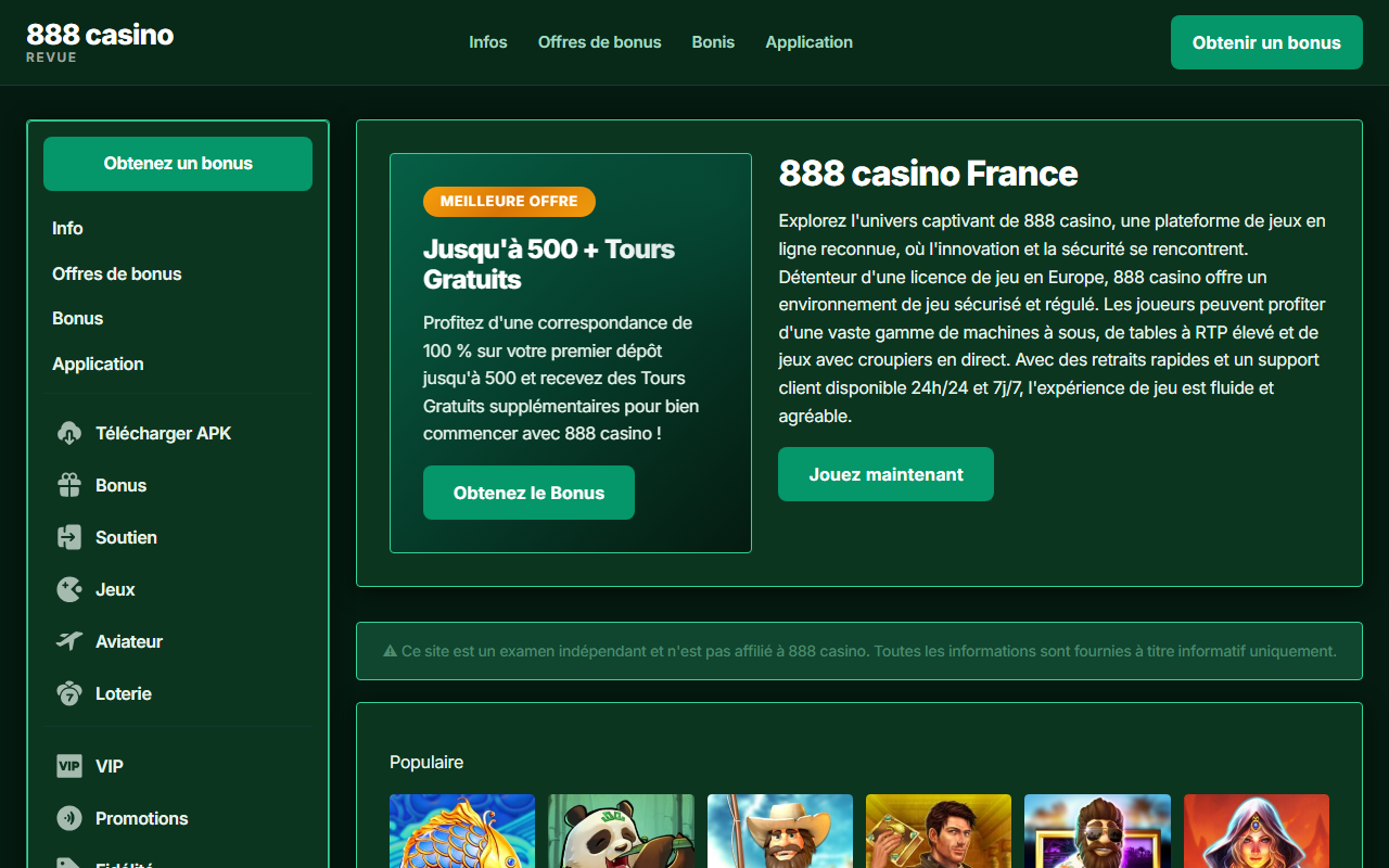 888-casinofrance.com screenshot