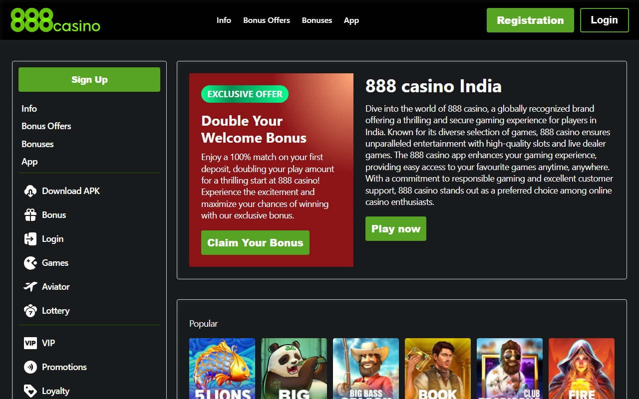 888-casinoindia.com screenshot