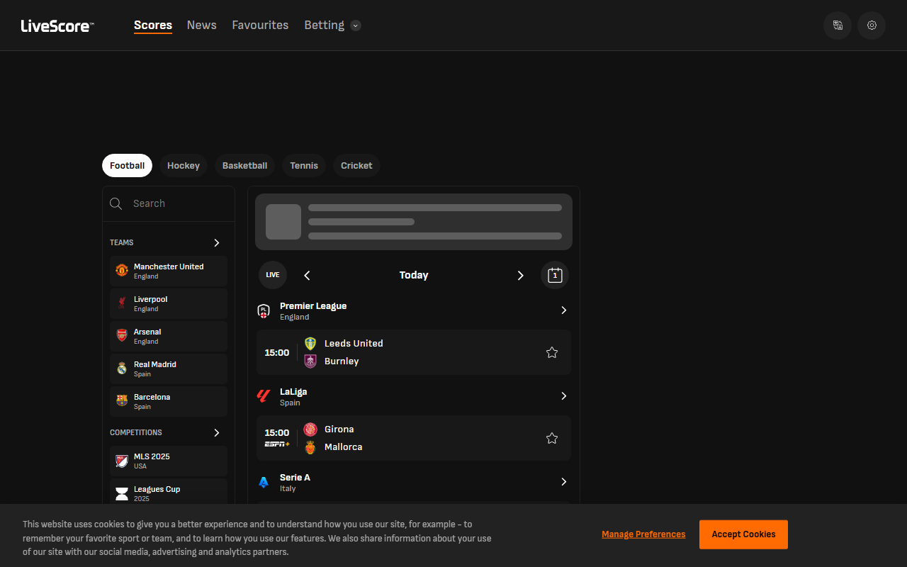 888-livescore.com screenshot