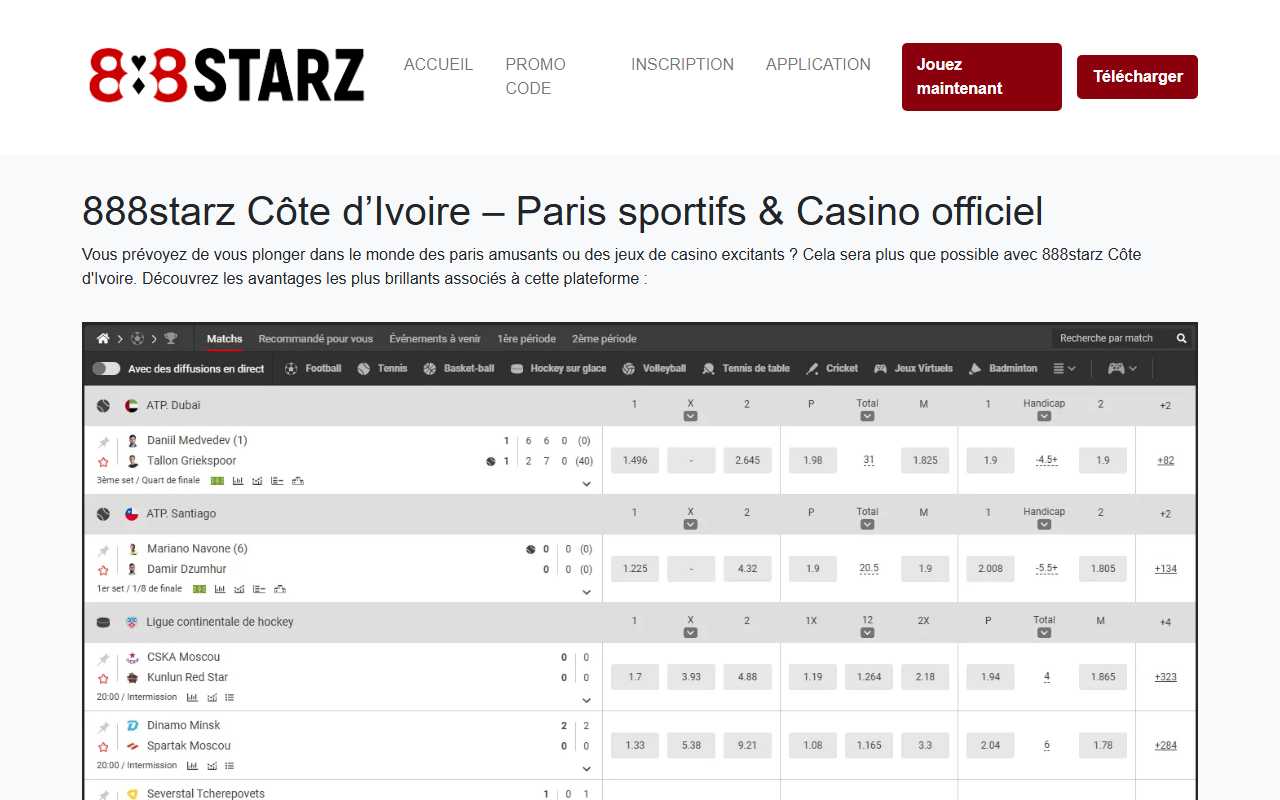 888-starz-ci.com screenshot