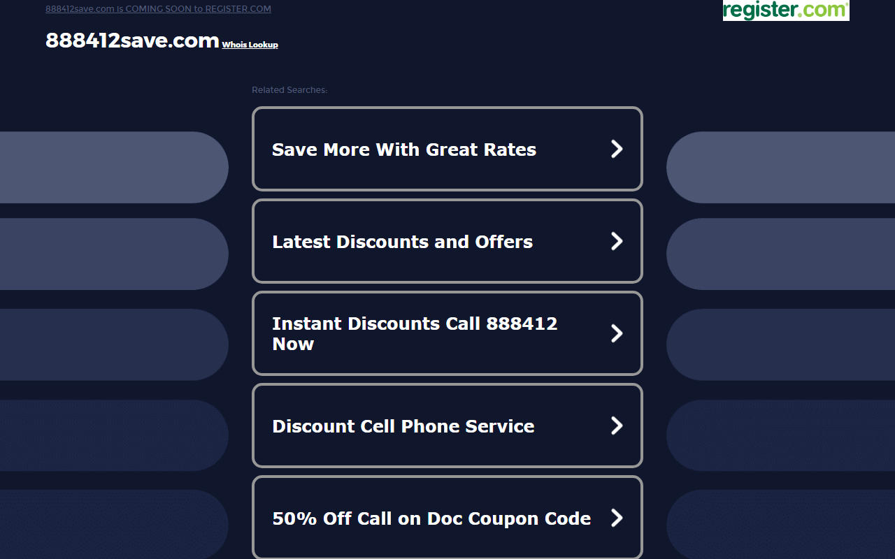 888412save.com screenshot