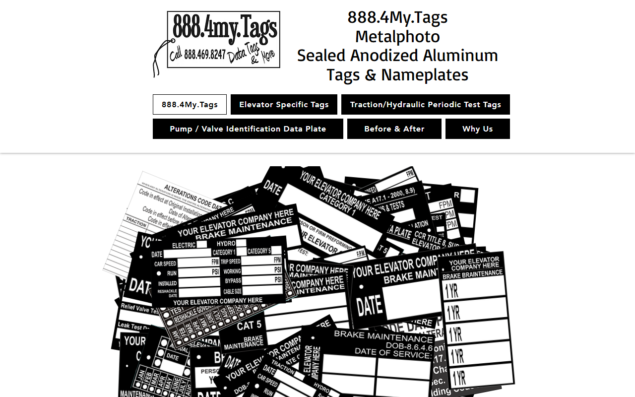8884mytags.com screenshot