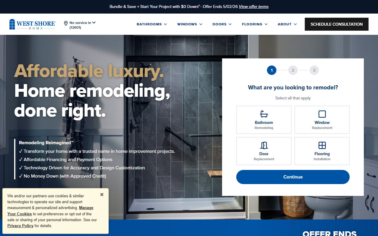 8884westshore.com screenshot