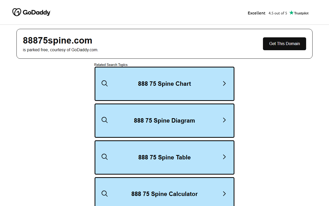 88875spine.com screenshot