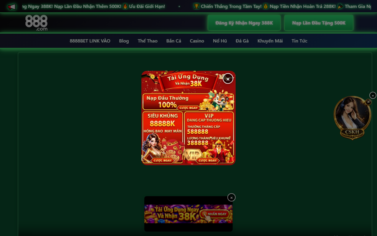 8888betlinkvip.com screenshot