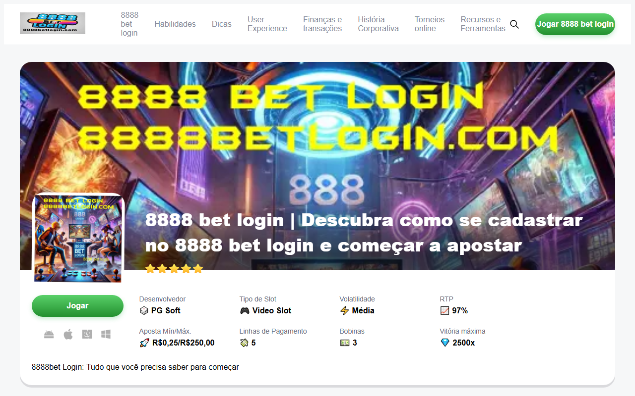8888betlogin.com screenshot