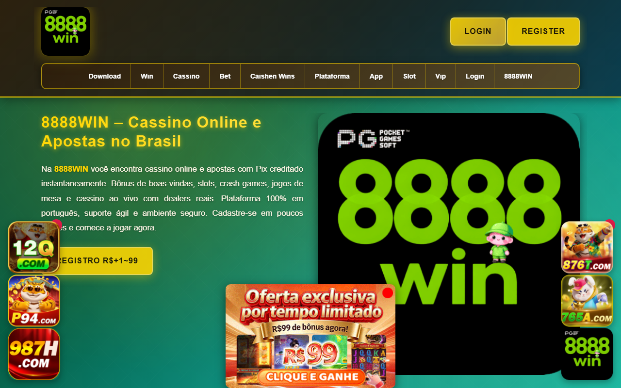 8888wincom.com screenshot