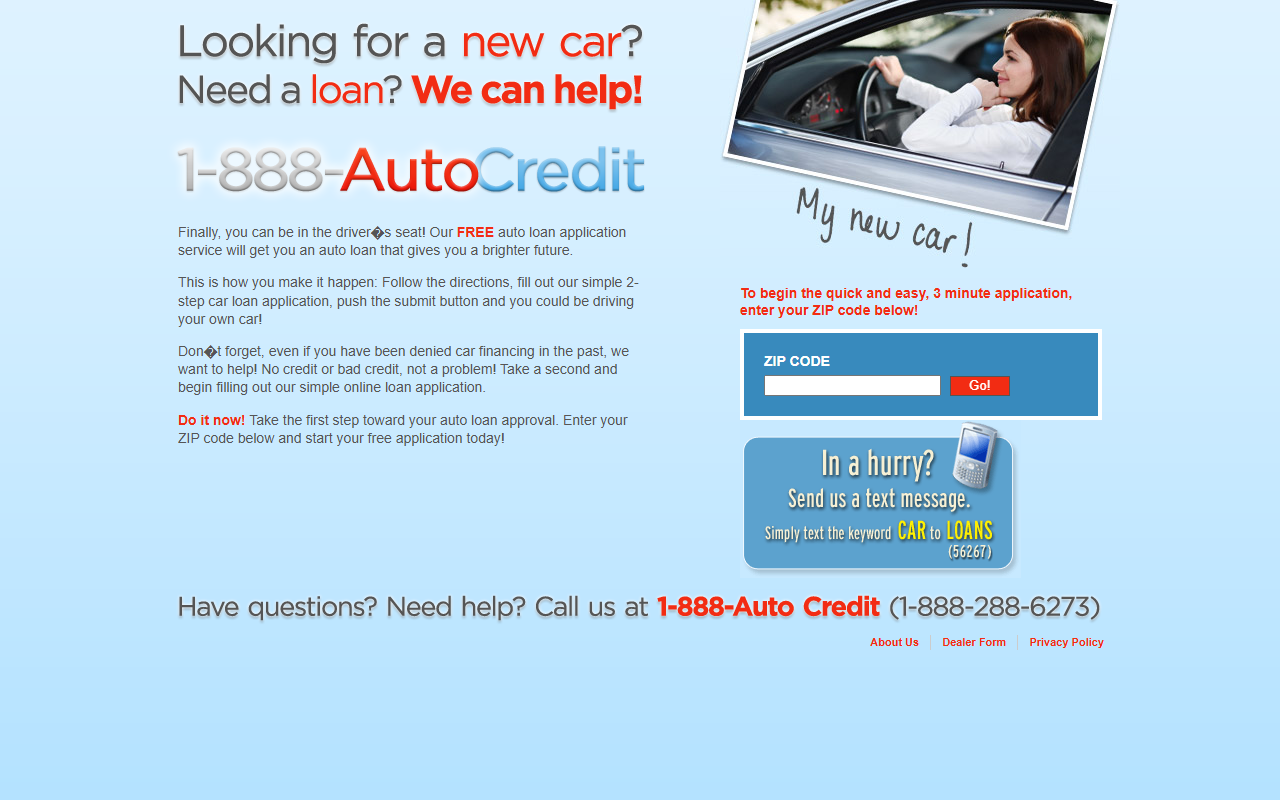 888autocredit.com screenshot