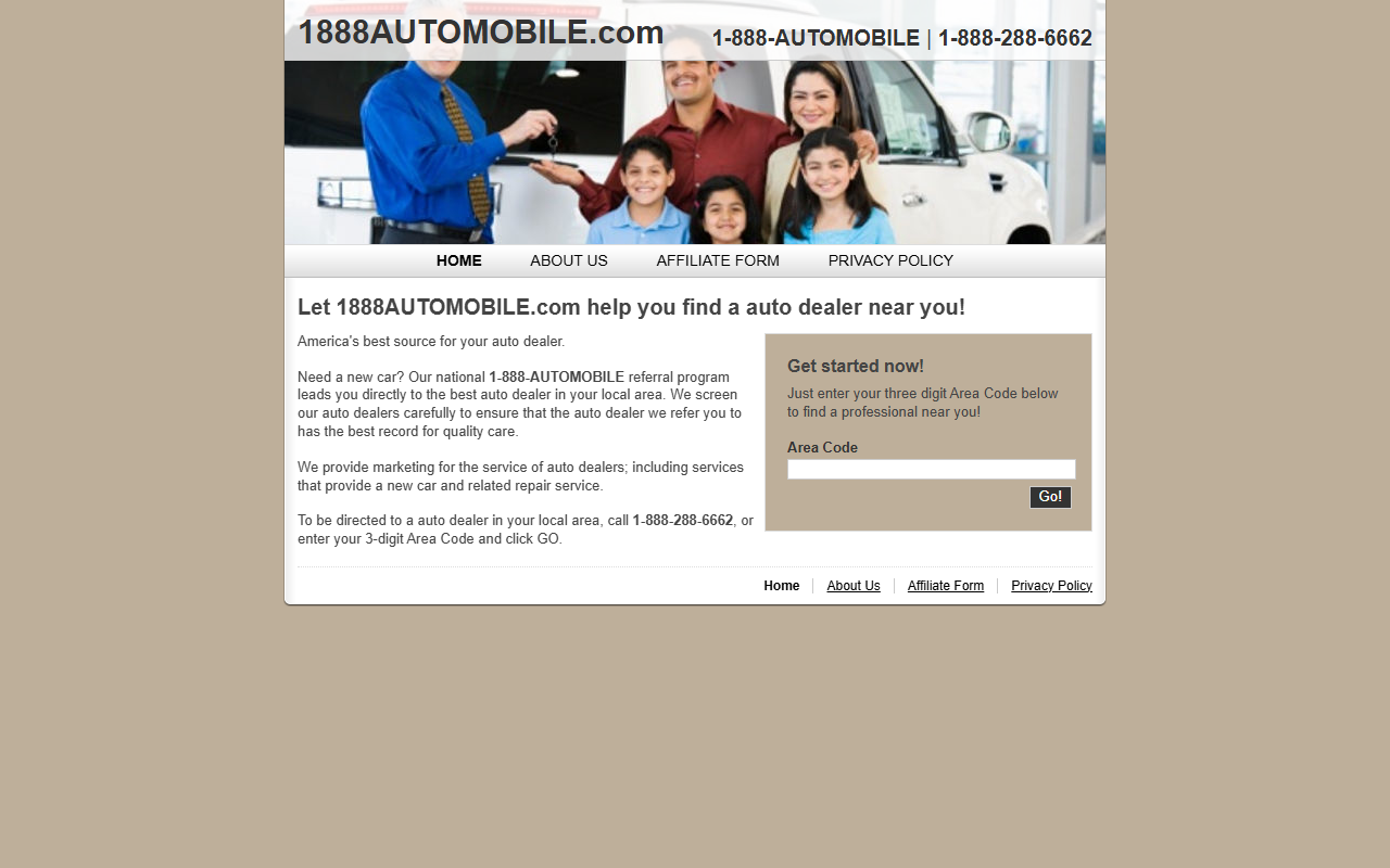888automobile.com screenshot