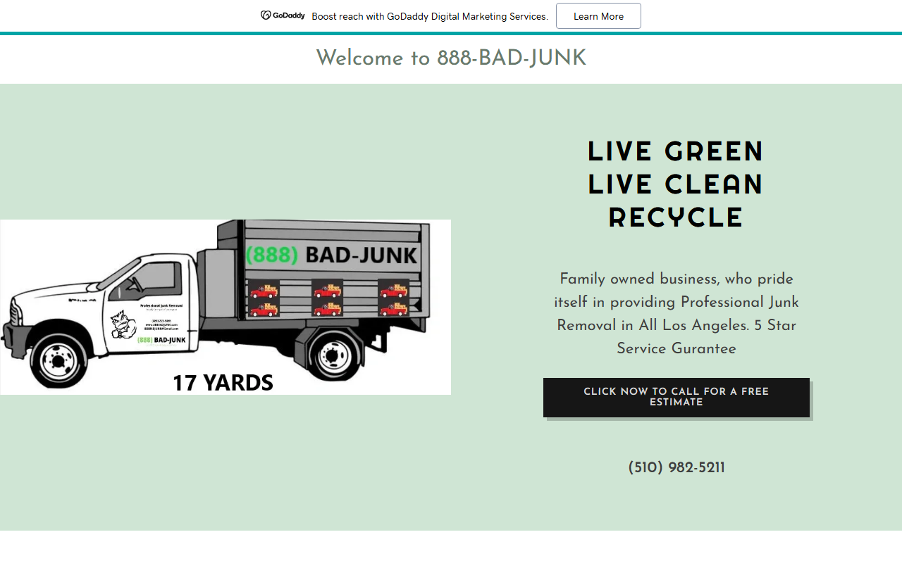 888badjunk.com screenshot