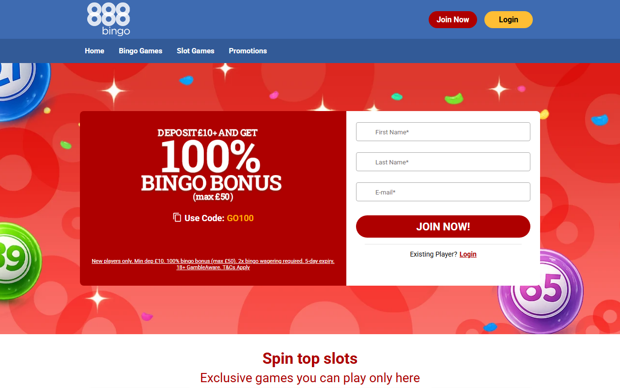 888bingoapp.com screenshot
