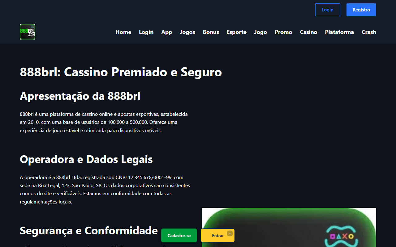 888brljogos.com screenshot
