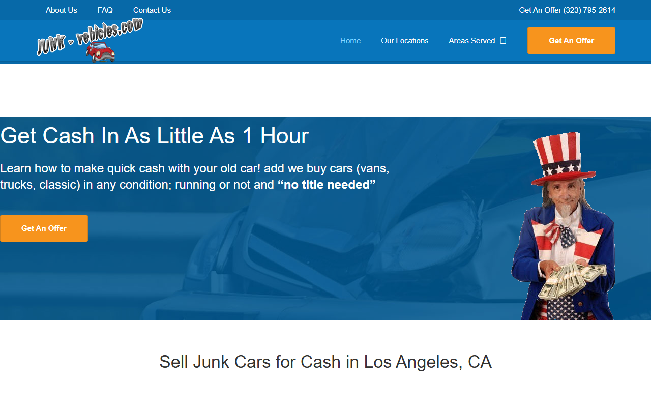 888cashforcars.com screenshot